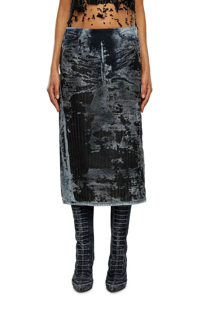 De-Pra-Fse1 Denim Midi Skirt