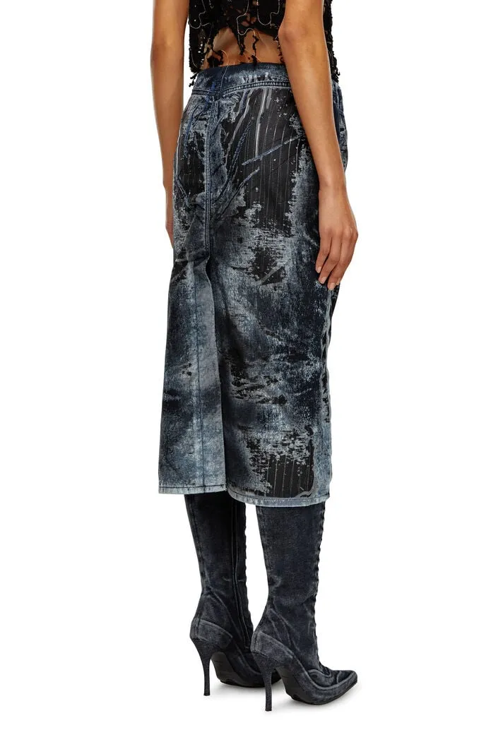 De-Pra-Fse1 Denim Midi Skirt