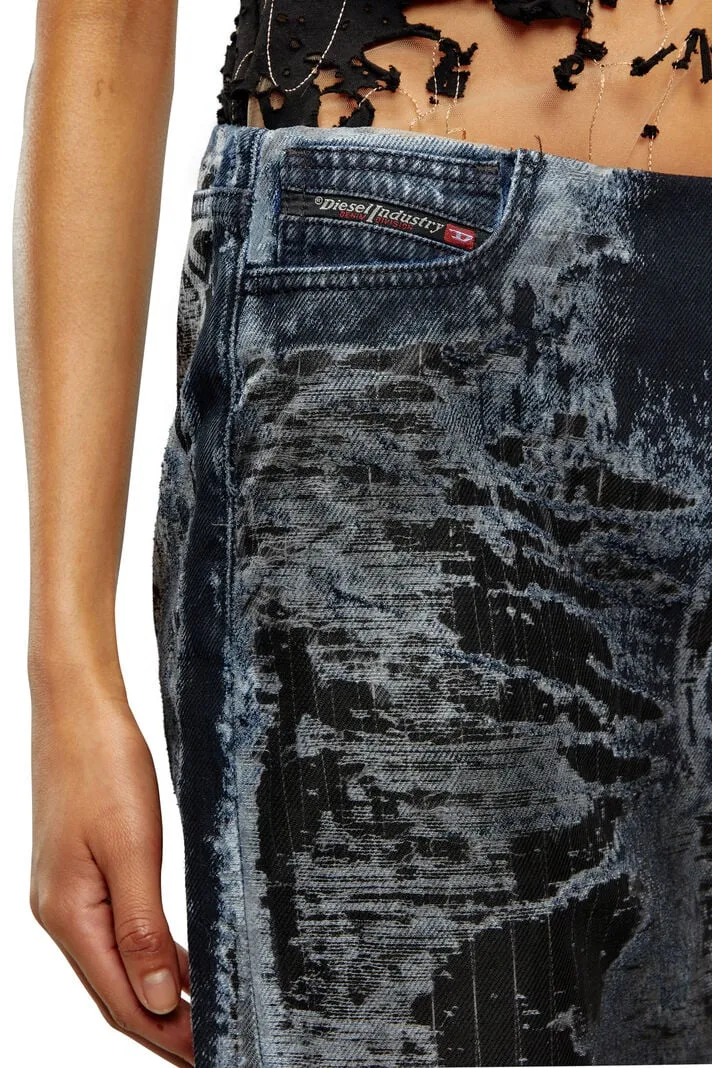 De-Pra-Fse1 Denim Midi Skirt
