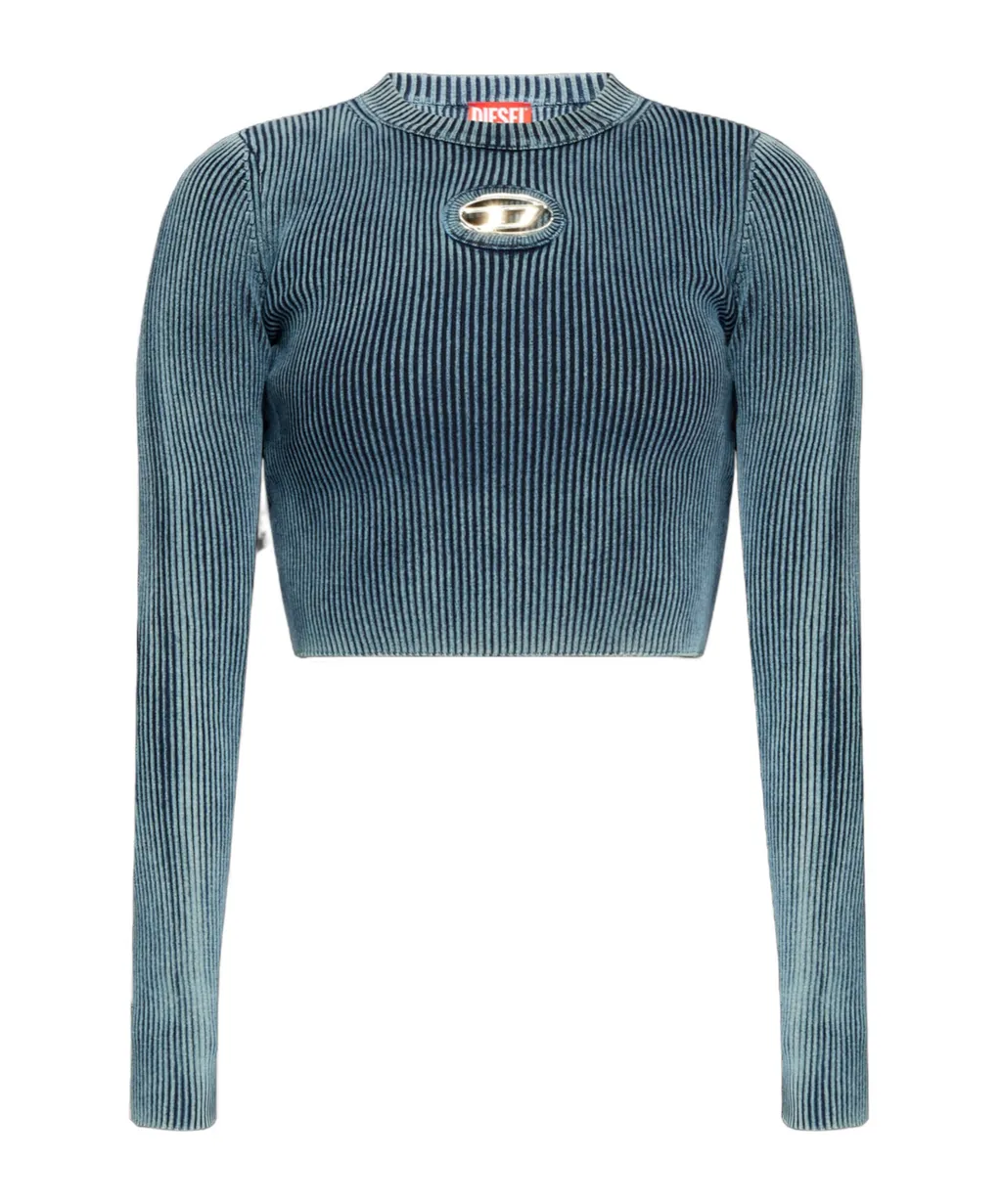 M-Anchor-A Cut-Out Ribbed Top