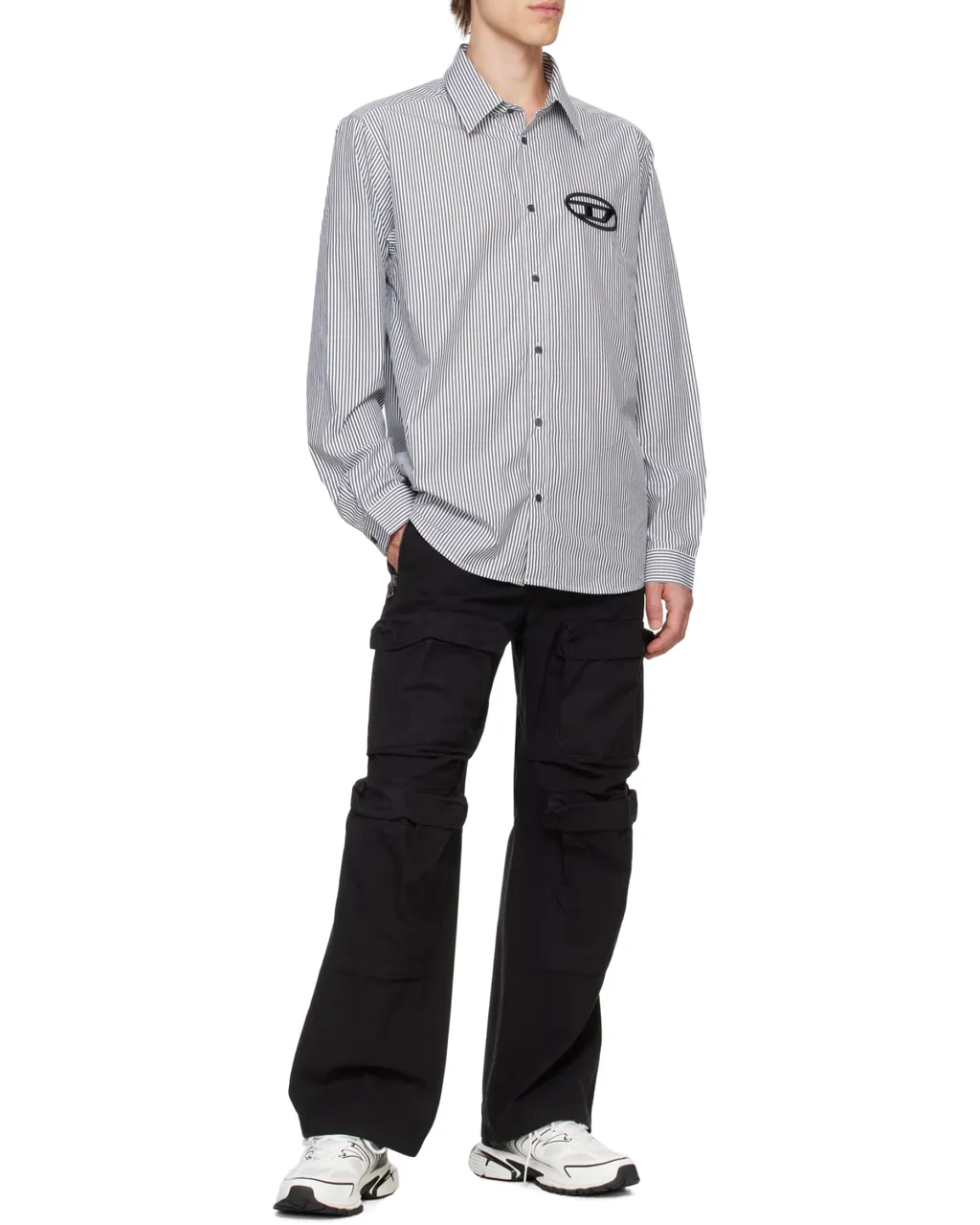 S-Simply-E Striped Long-Sleeved Shirt