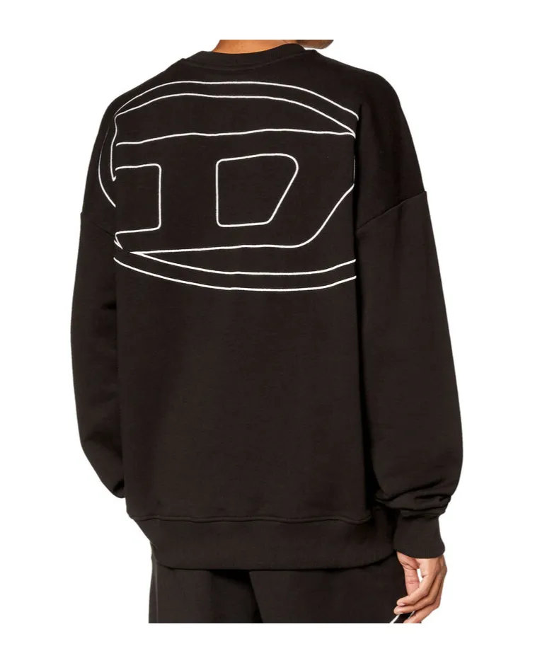 S-Rob-Megoval-D Logo Embroidered Sweatshirt