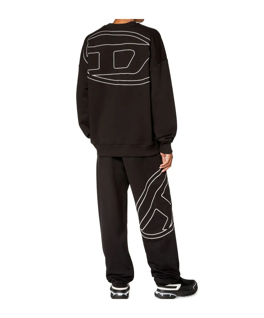 S-Rob-Megoval-D Logo Embroidered Sweatshirt