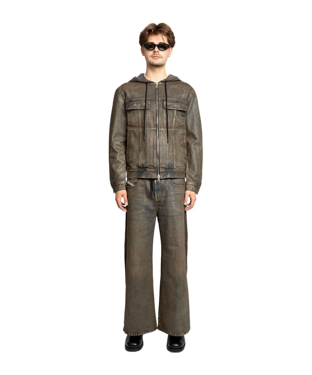D-Cali-S Coated Denim Drawstring Jeans