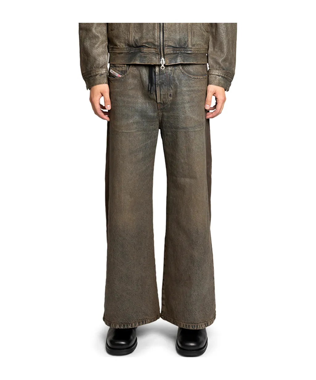 D-Cali-S Coated Denim Drawstring Jeans