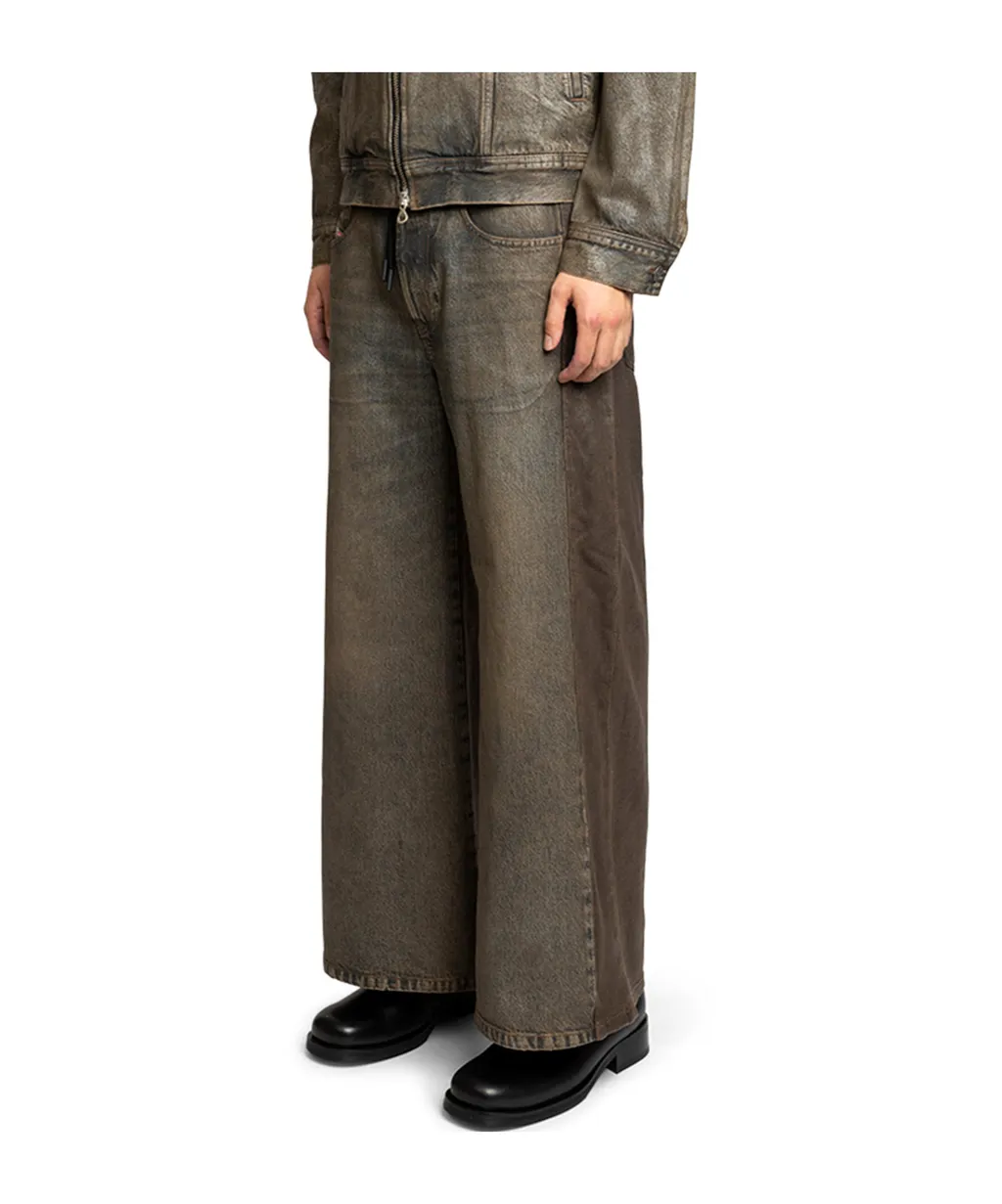 D-Cali-S Coated Denim Drawstring Jeans