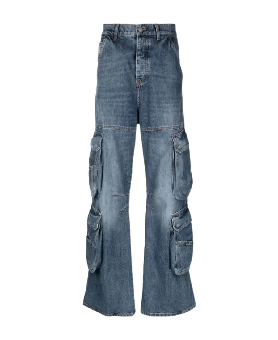 Mid-Rise Straight Leg Jeans