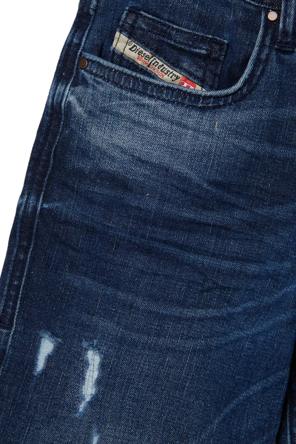2020-D-Viker-J Distressed Straight-Leg Jeans