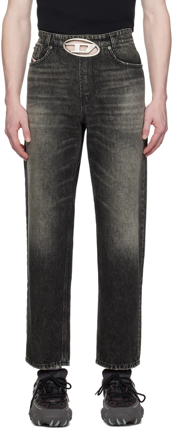 Oval-D Logo Plaque Straight-Leg Jeans