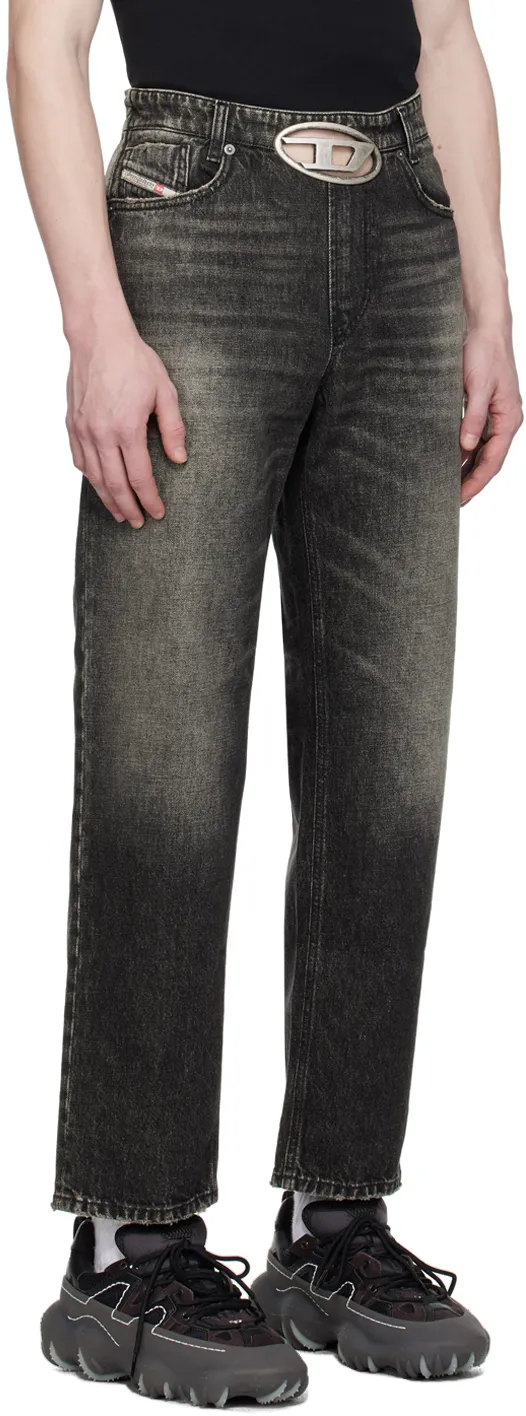Oval-D Logo Plaque Straight-Leg Jeans