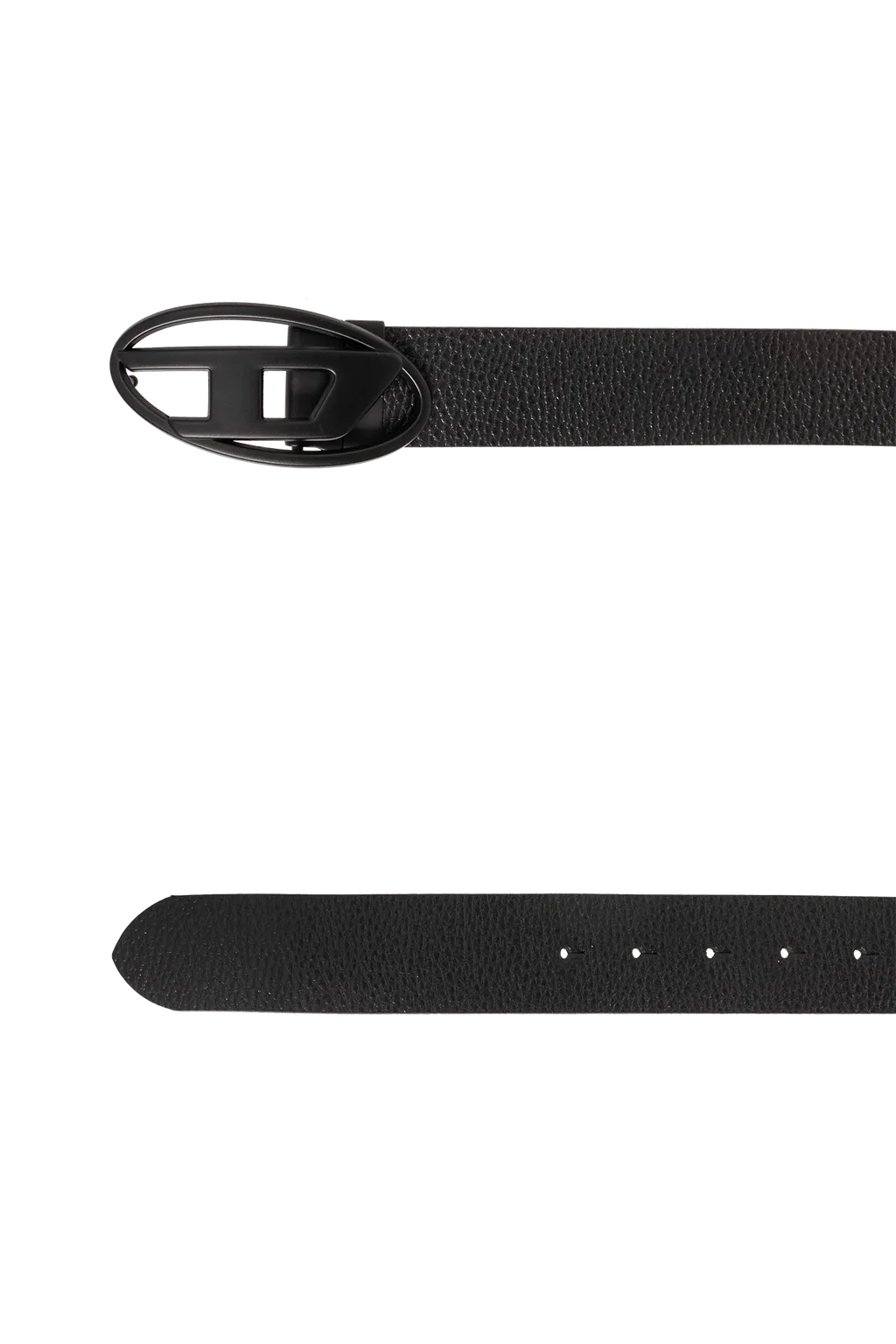 B-1Dr Logo-Buckle Leather Belt