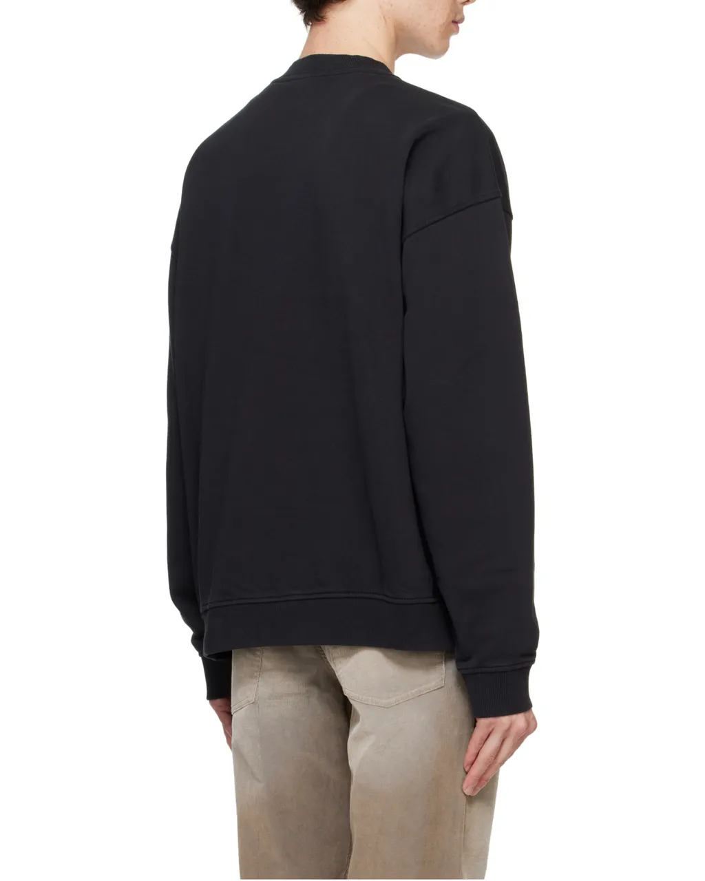 S-Boxt-N5 Distressed Flocked Logo Sweatshirt