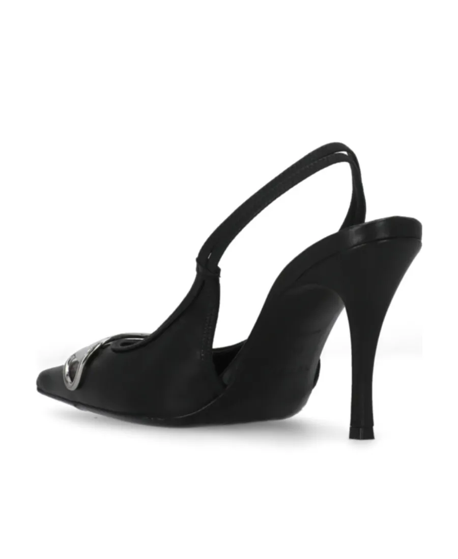 Logo Plaque Slingback Pumps