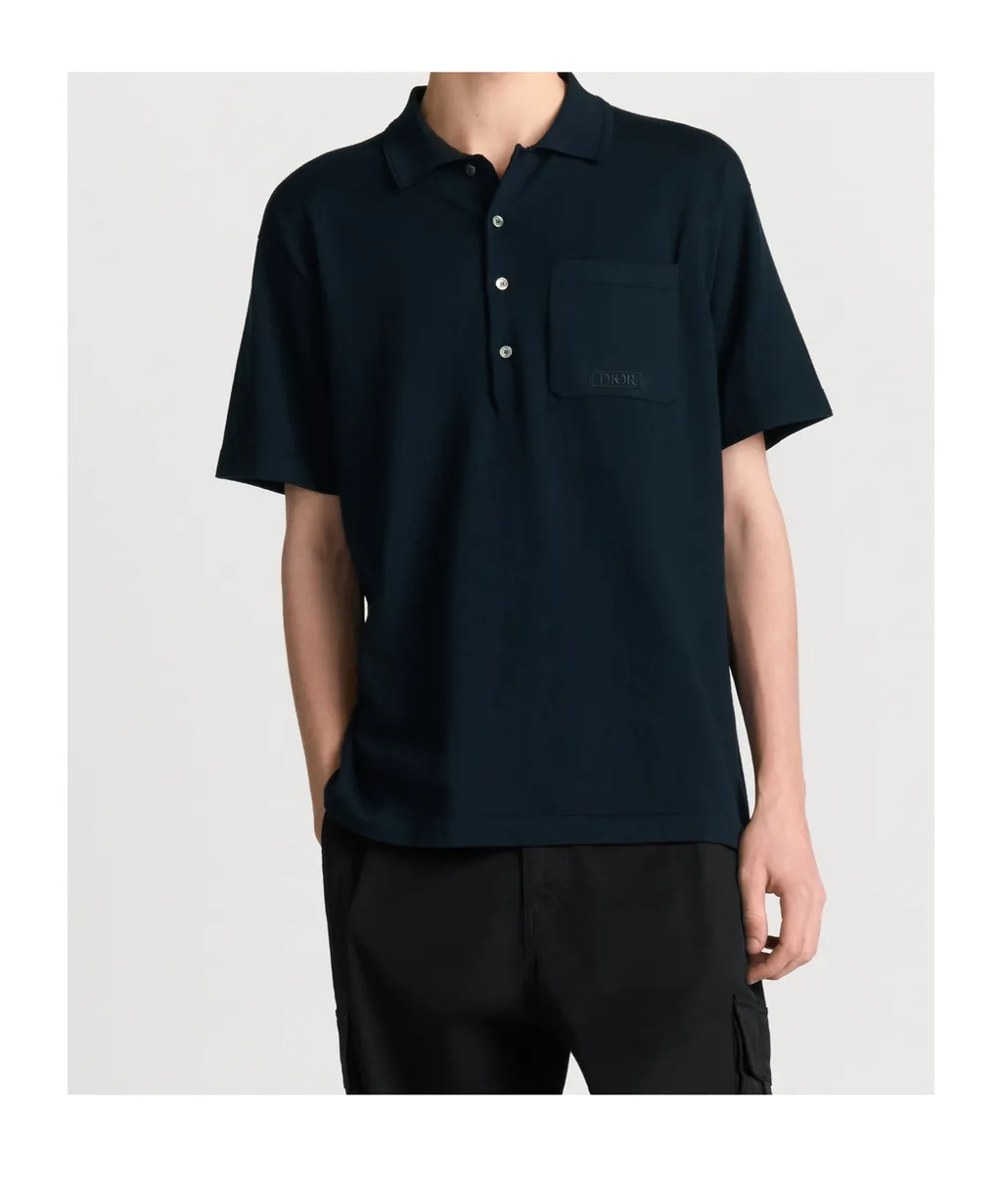 Logo Embroidered Short-Sleeve Polo Shirt