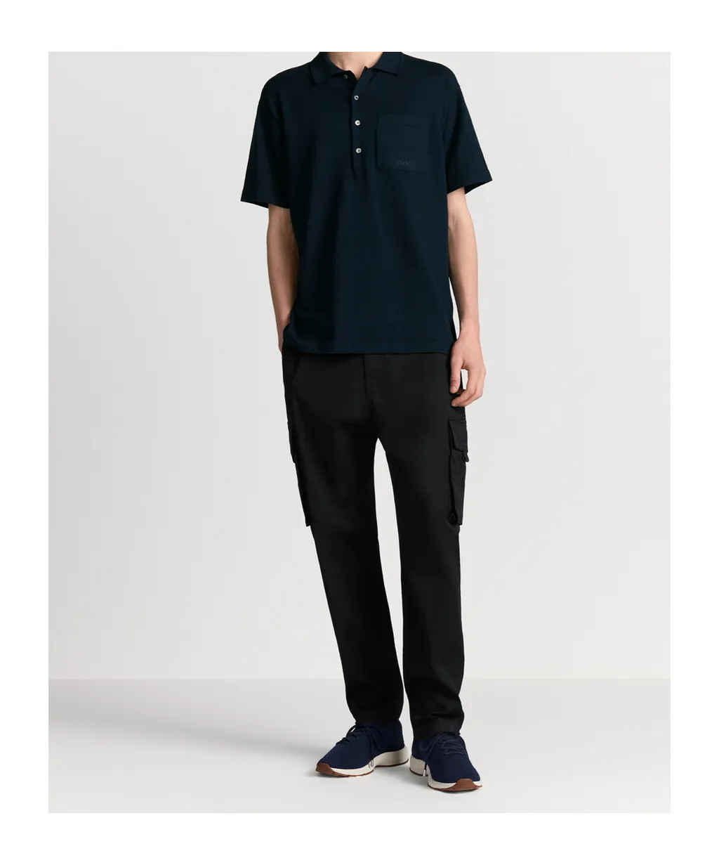 Logo Embroidered Short-Sleeve Polo Shirt