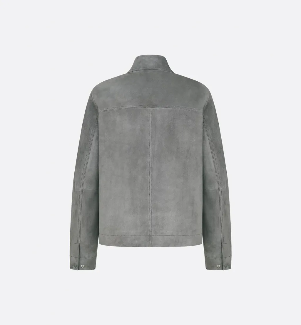 Blouson Collared Button-Up Jacket