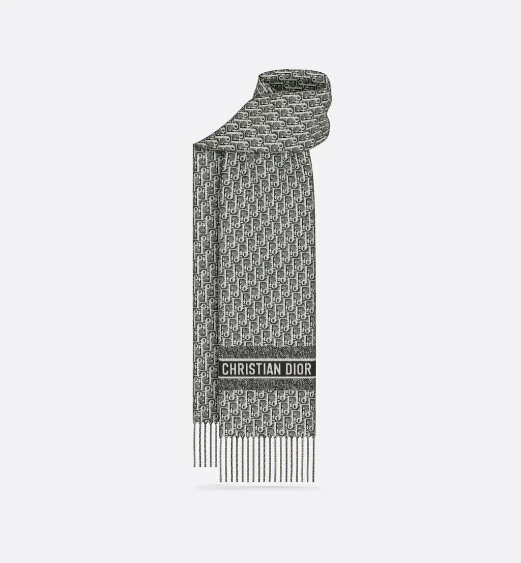 Dior Oblique Natte Scarf