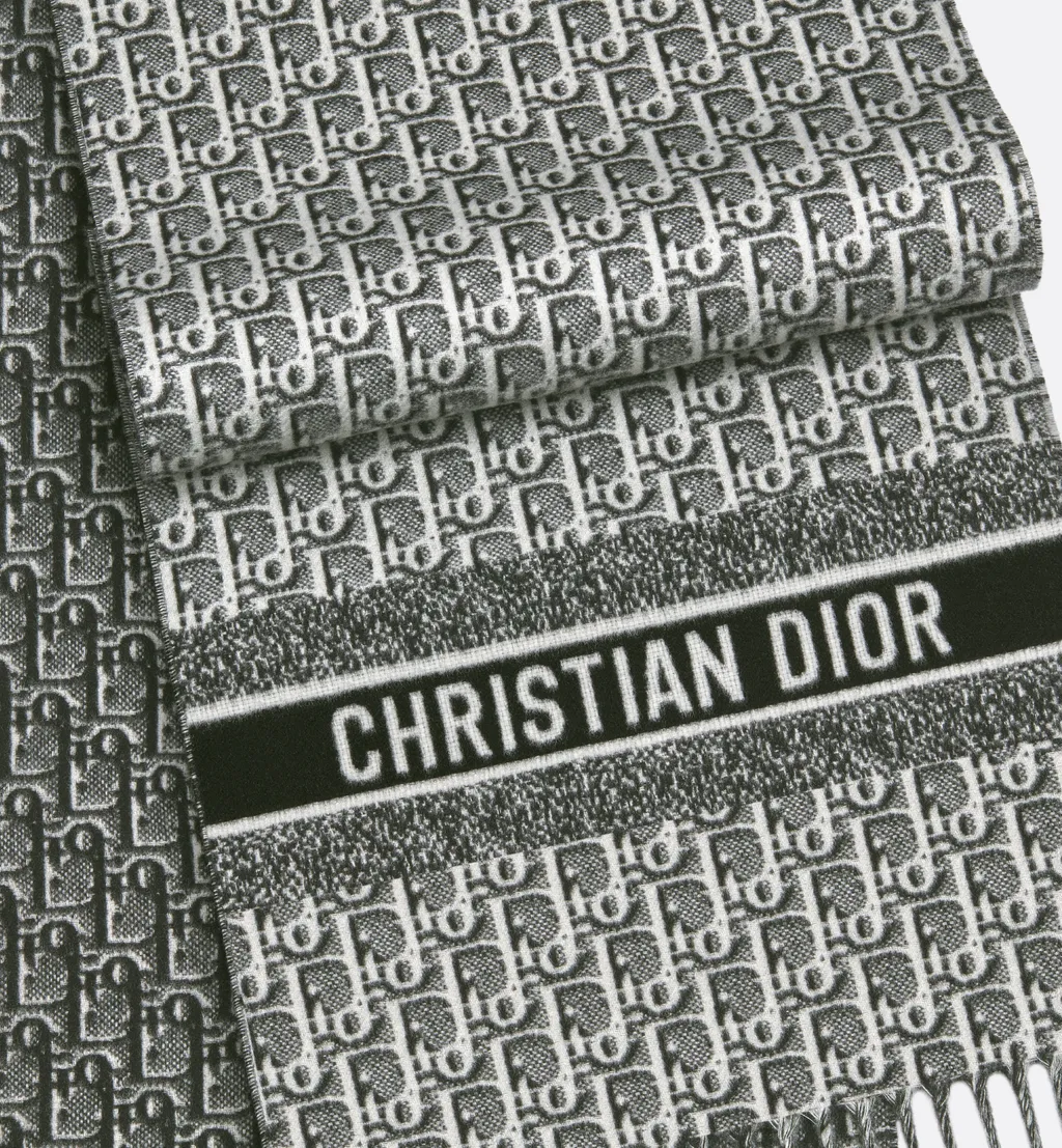 Dior Oblique Natte Scarf