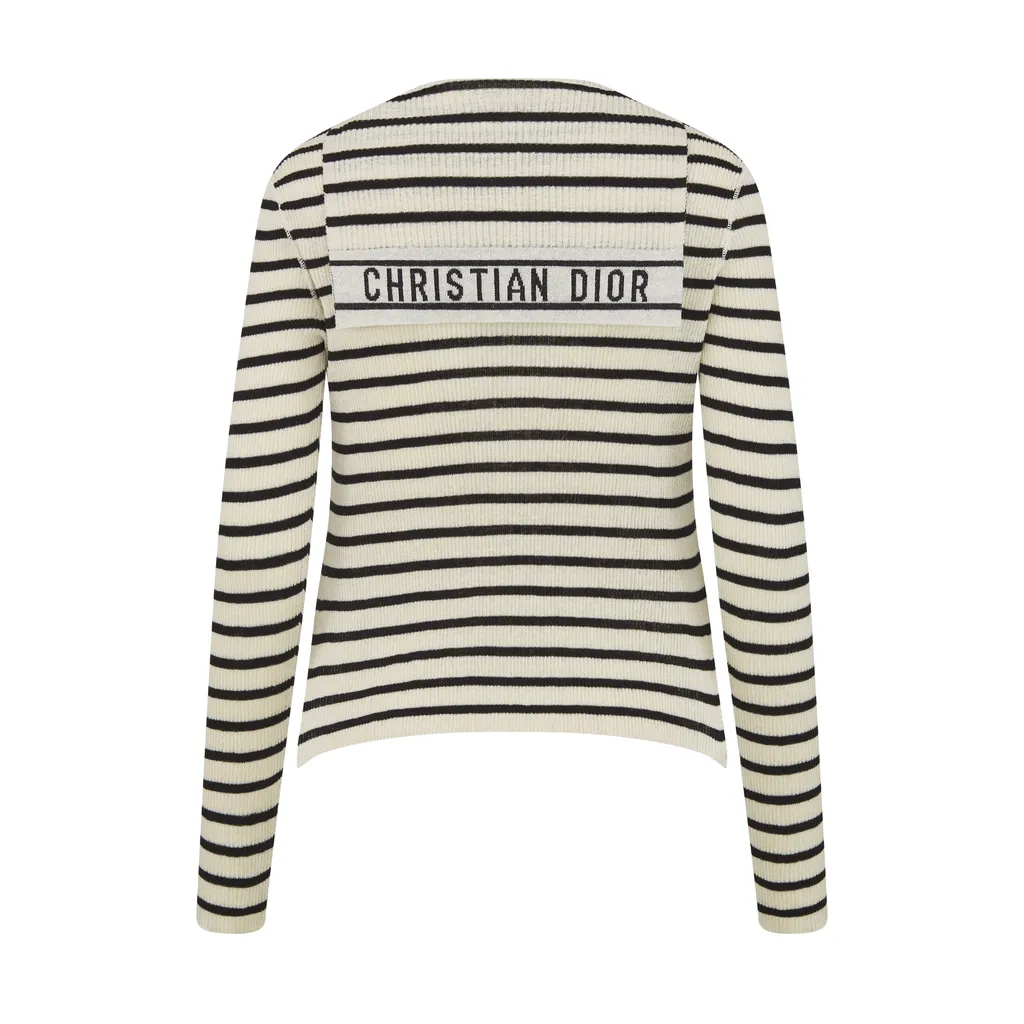 Striped V-Neck Knitwear