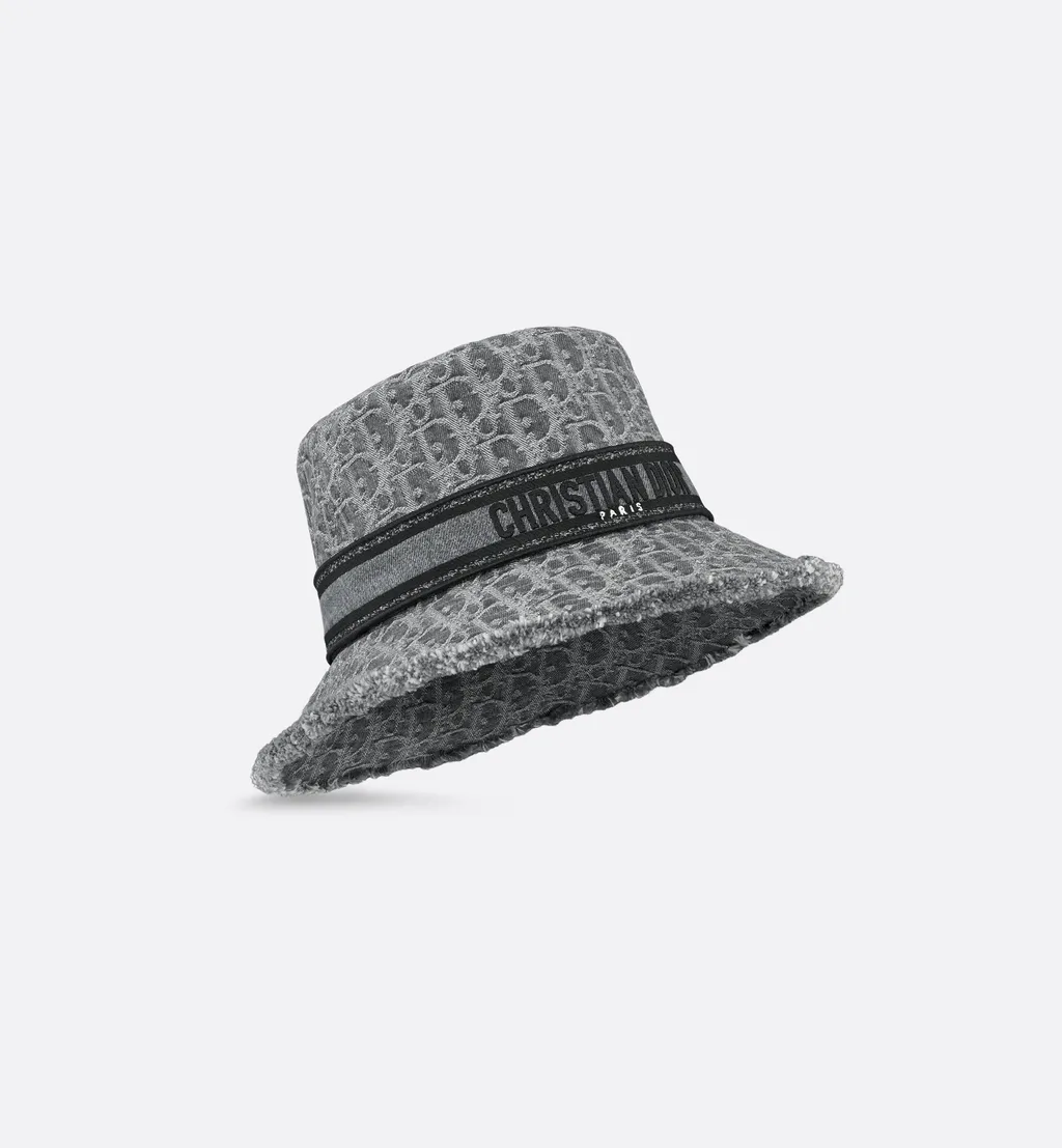D-Bobby Dior Oblique Small-Brim Bucket Hat