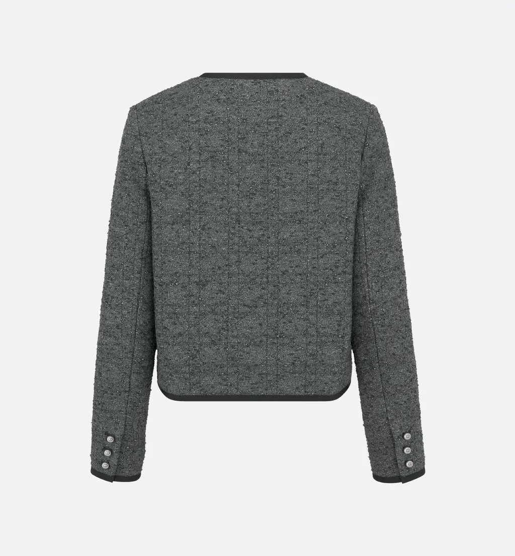 Macrocannage Cropped Jacket