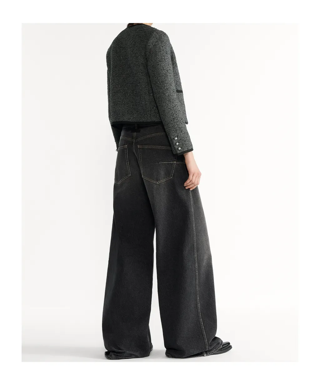 Macrocannage Cropped Jacket