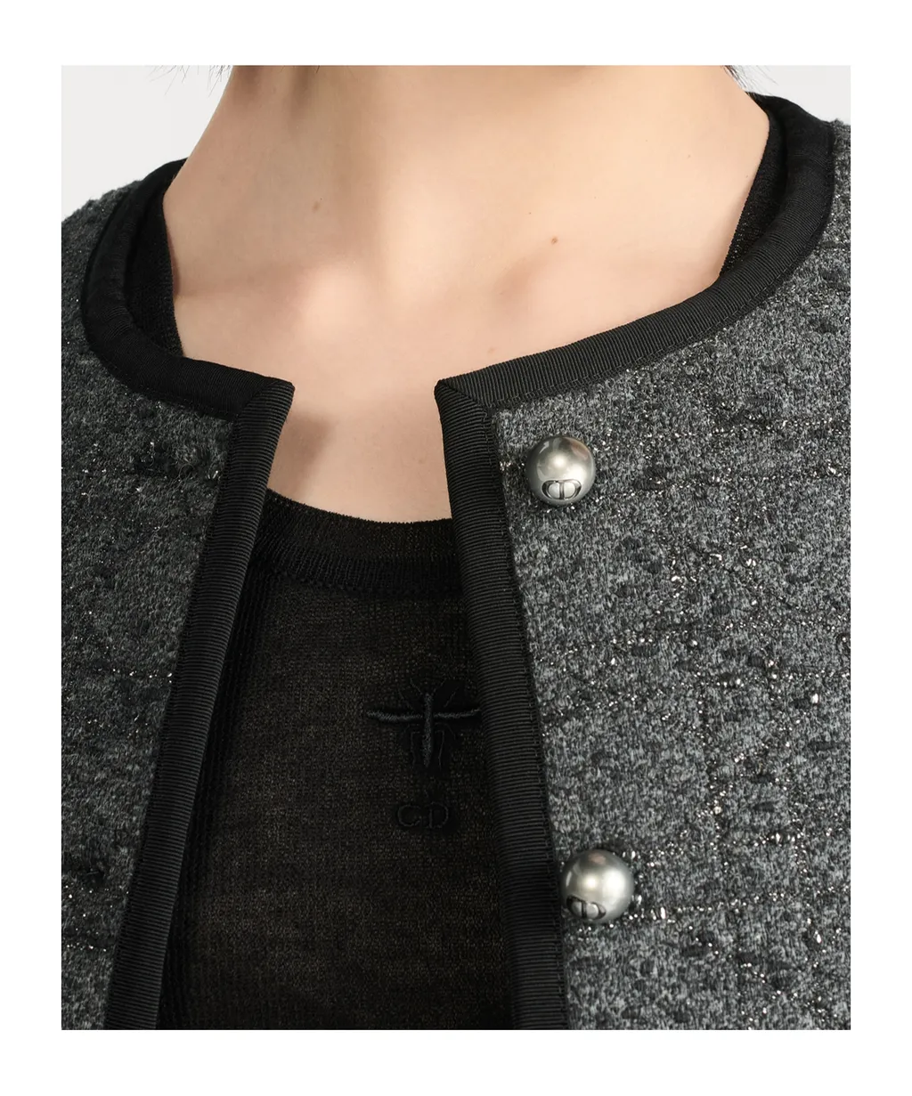 Macrocannage Cropped Jacket