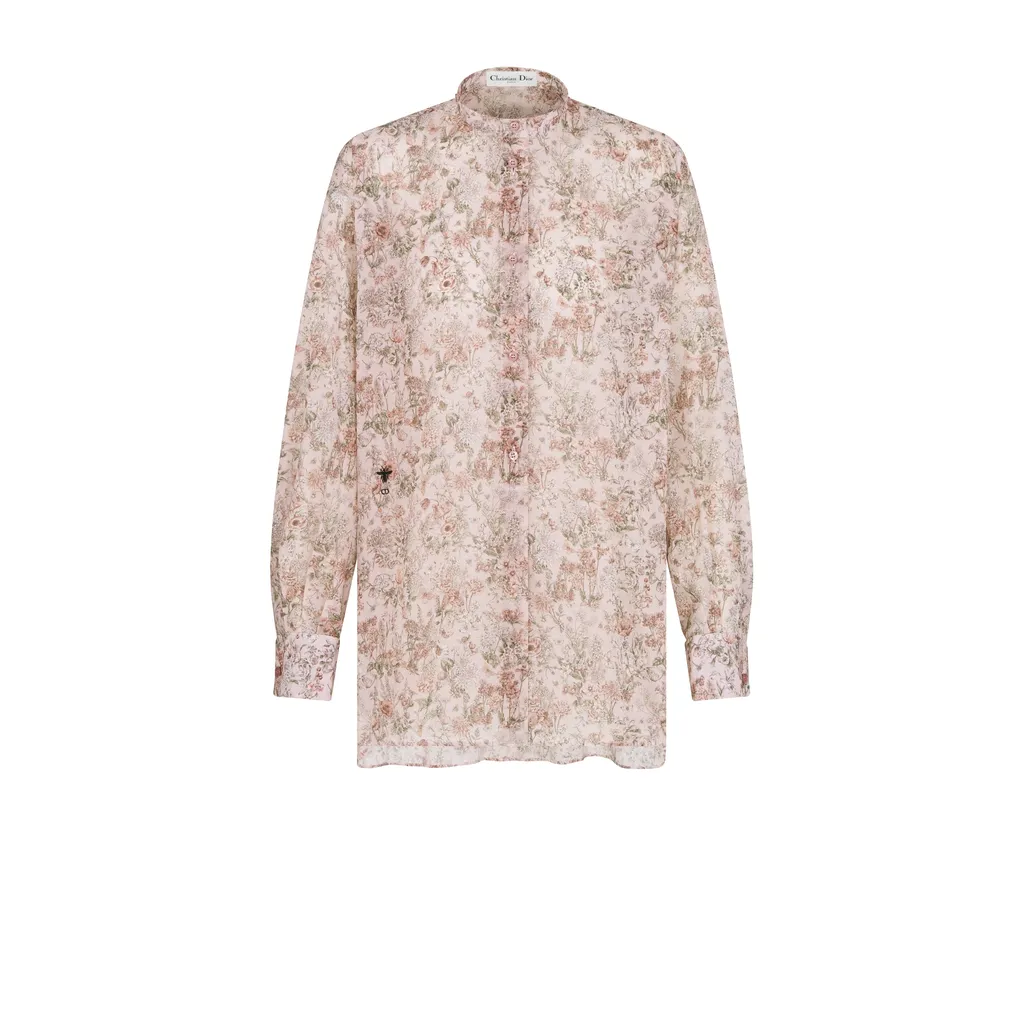 Blouse With Removable Ruched Collar