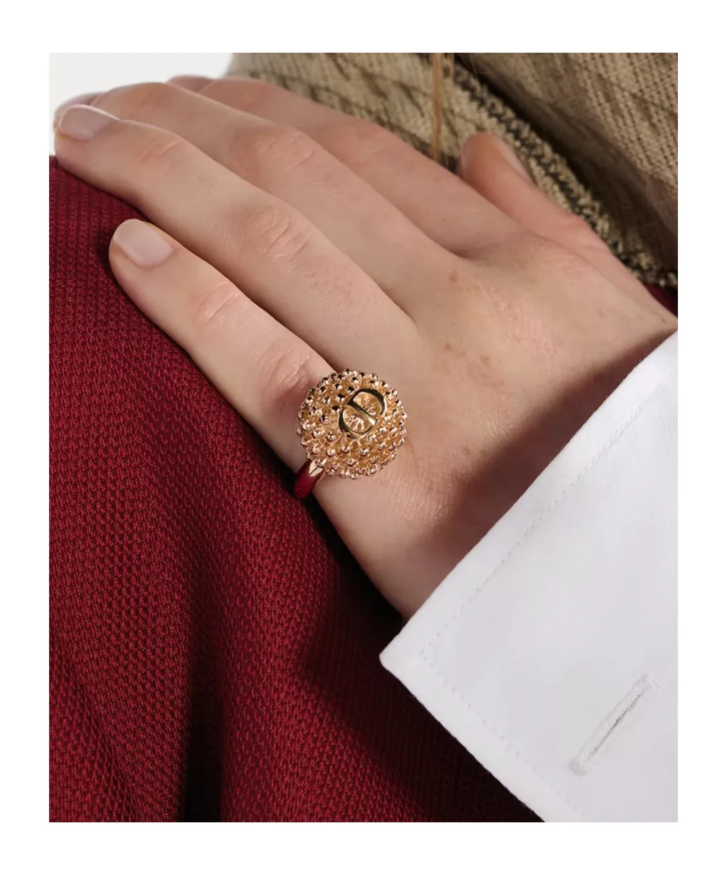 Logo Engraved Embellished Ring