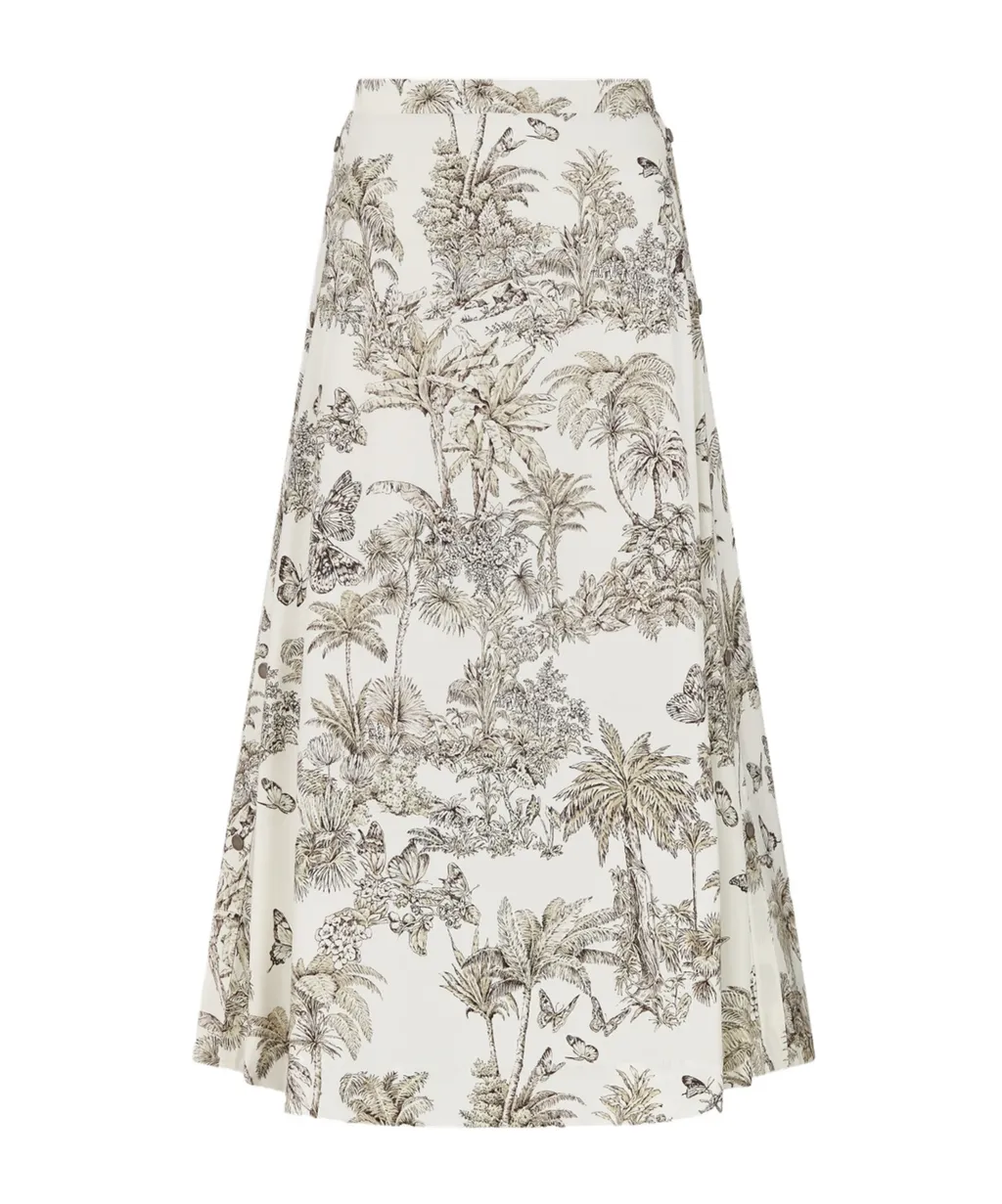 Mid-Length Flared Skirt