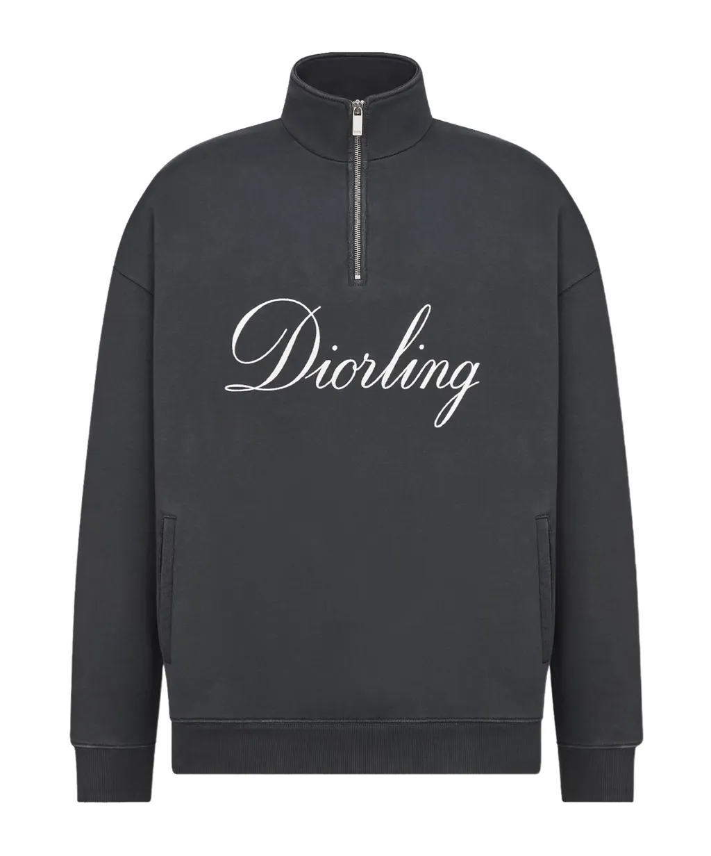 Diorling Sweatshirt With Zipped Collar
