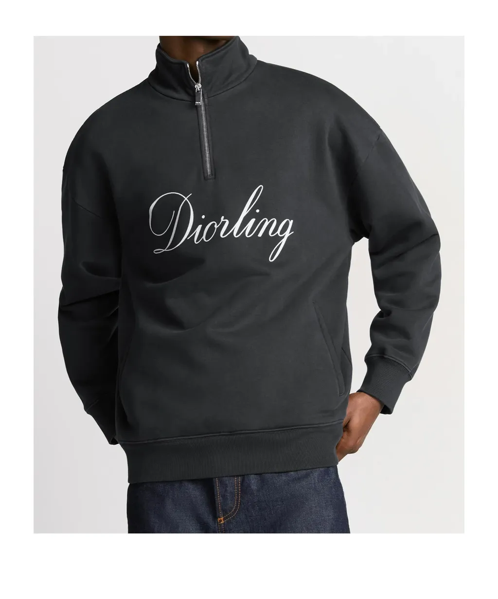 Diorling Sweatshirt With Zipped Collar