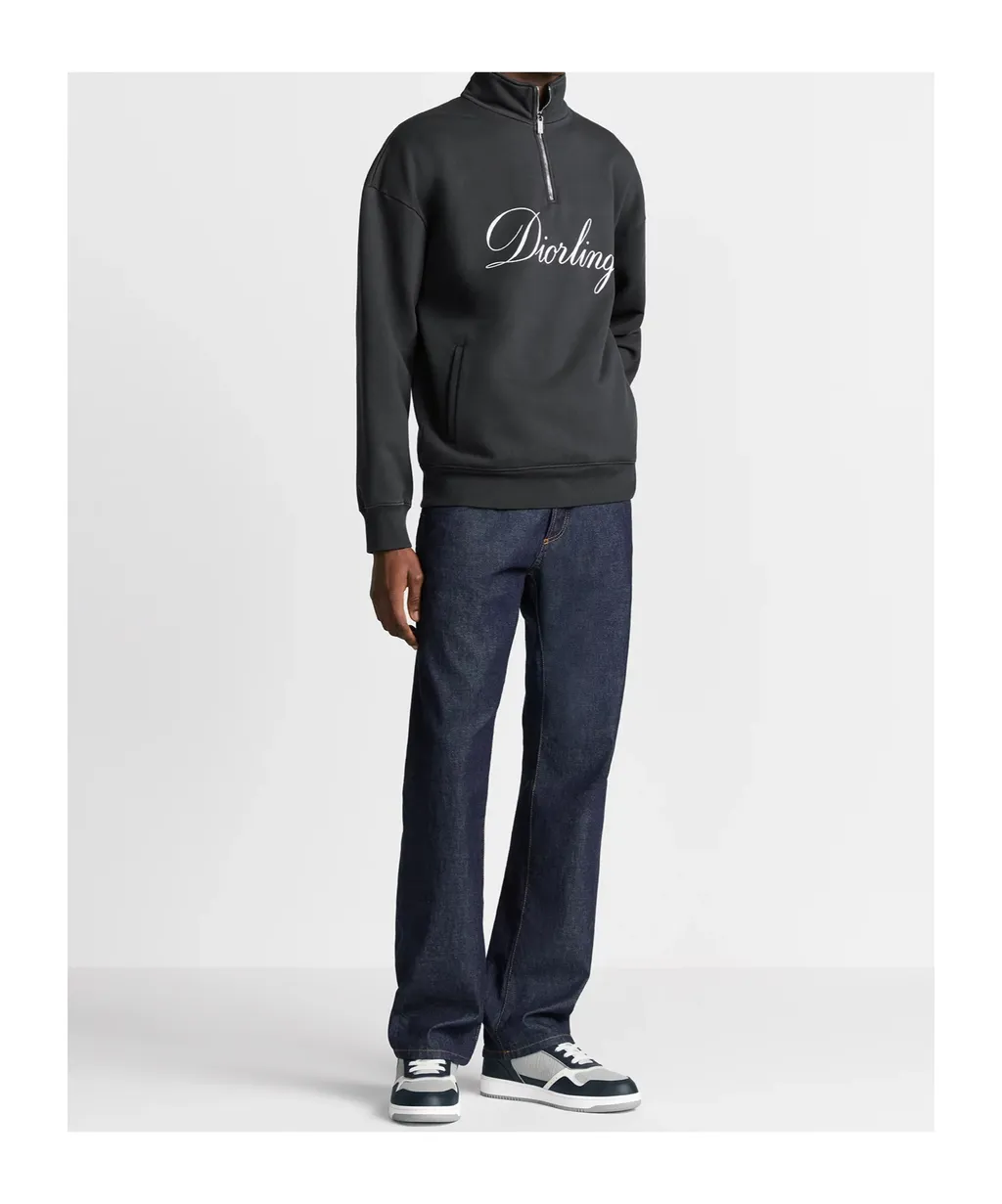 Diorling Sweatshirt With Zipped Collar