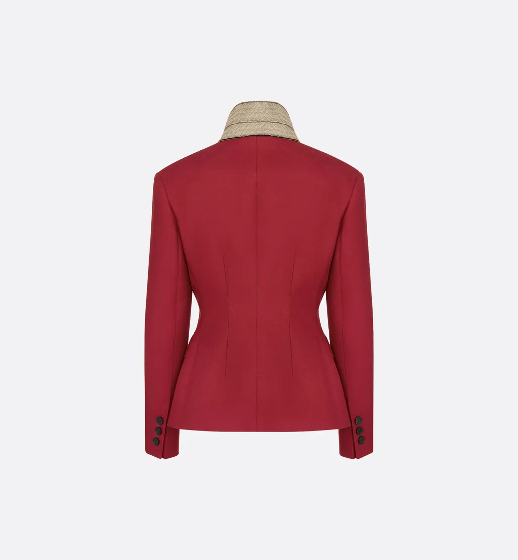 Contrast Collar Jacket