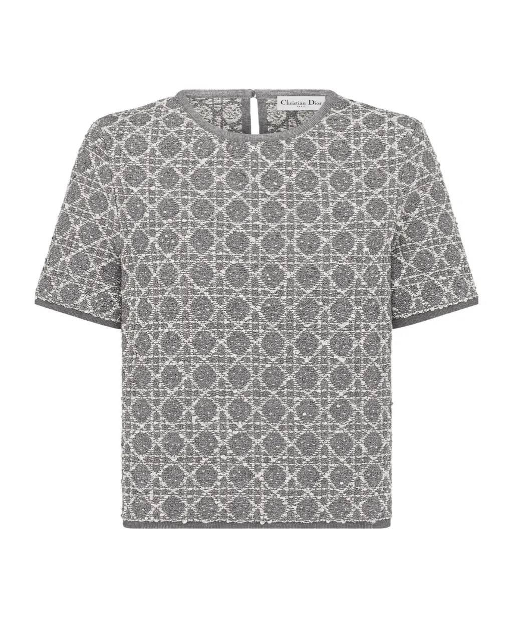 Macrocannage Short-Sleeved Top