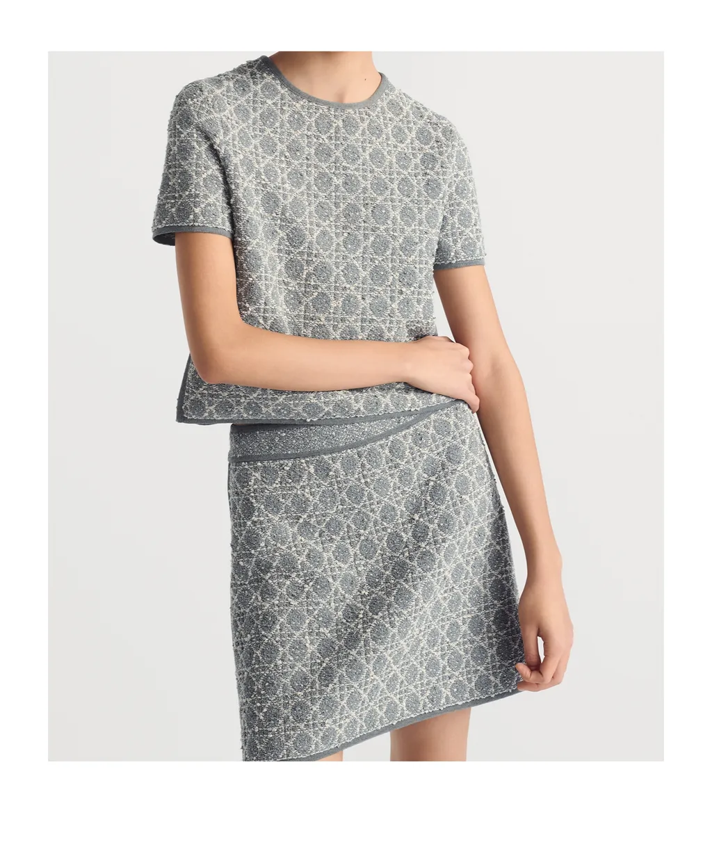 Macrocannage Short-Sleeved Top