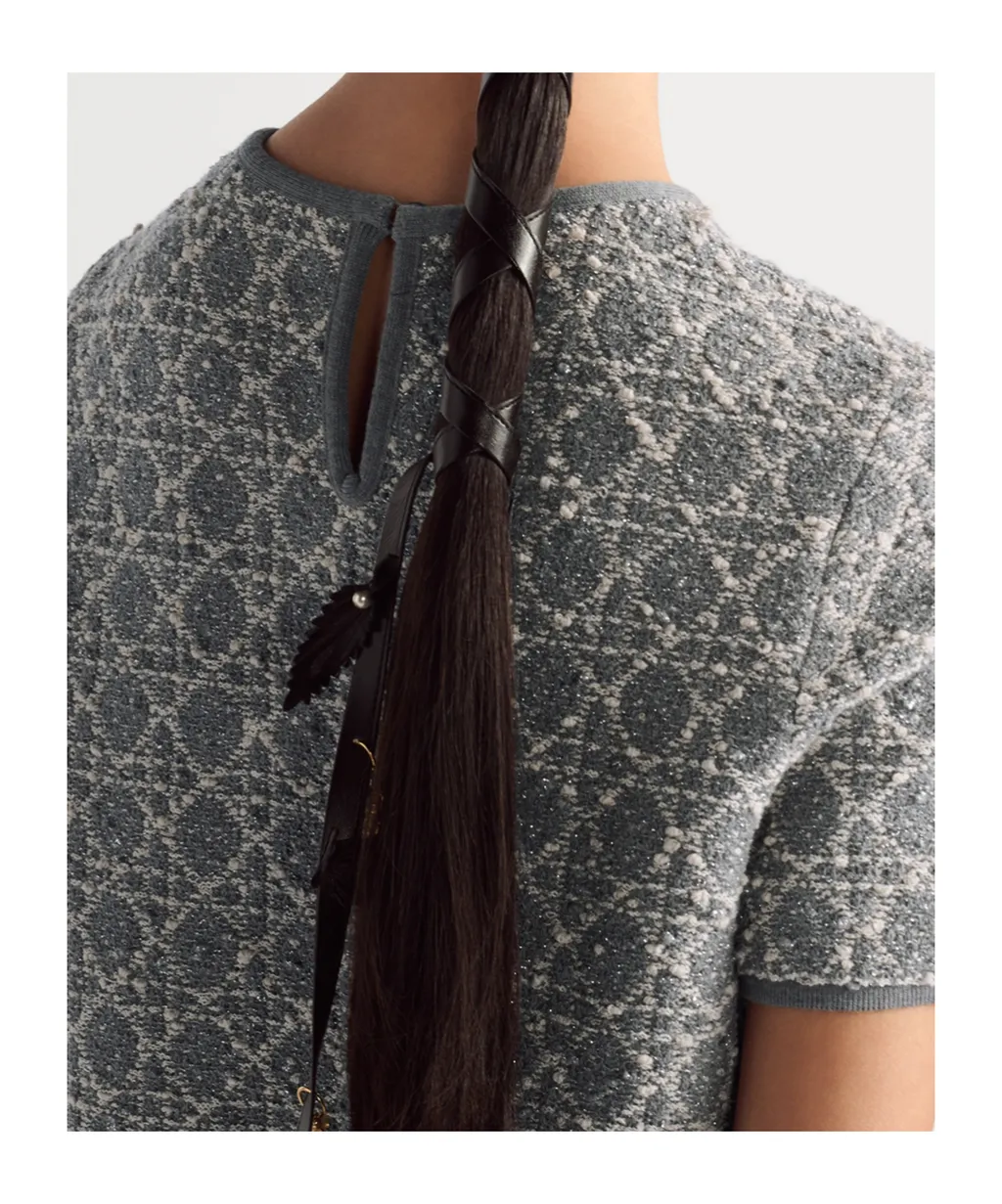 Macrocannage Short-Sleeved Top