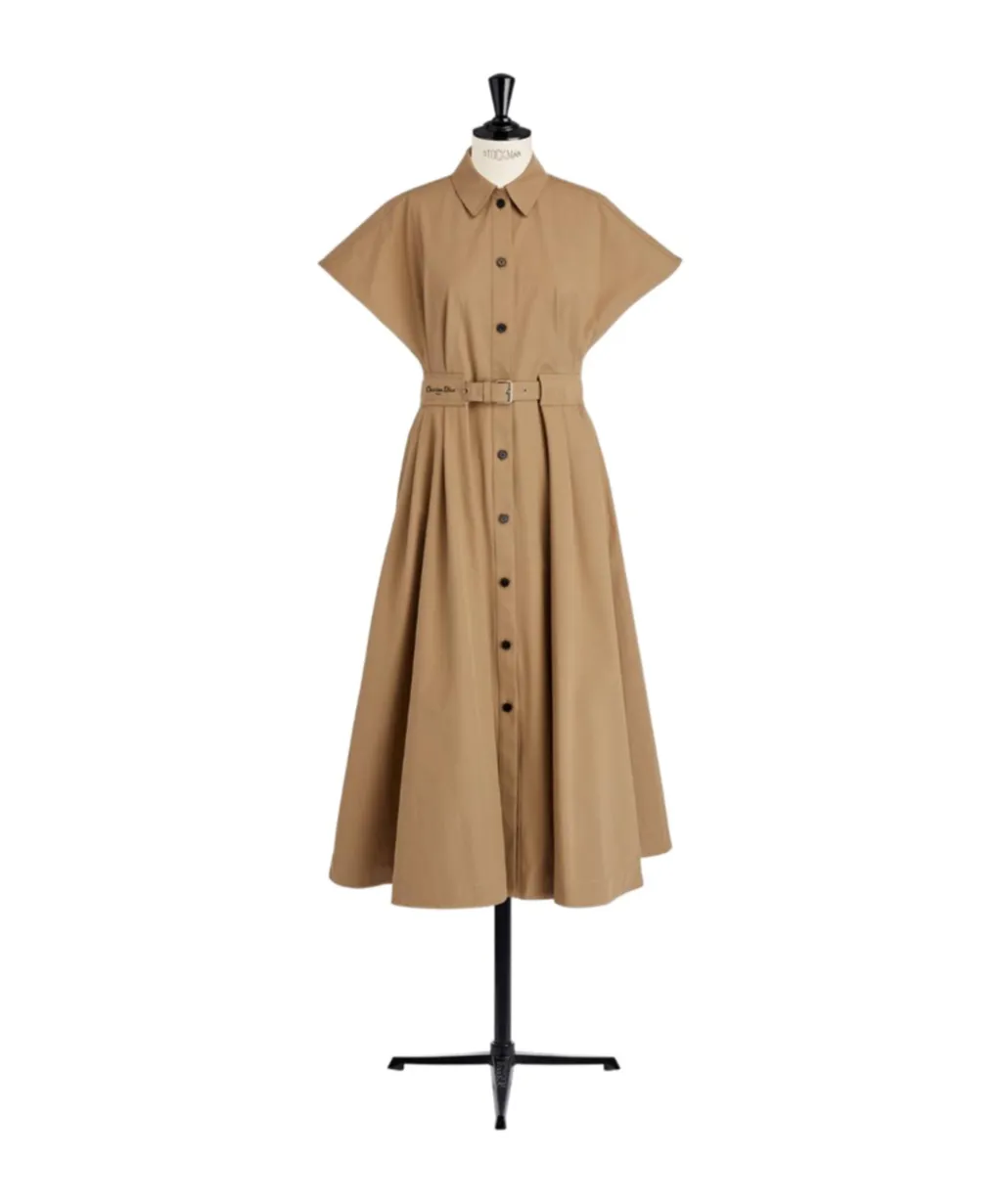 Mid-Length Belted Shirtdress