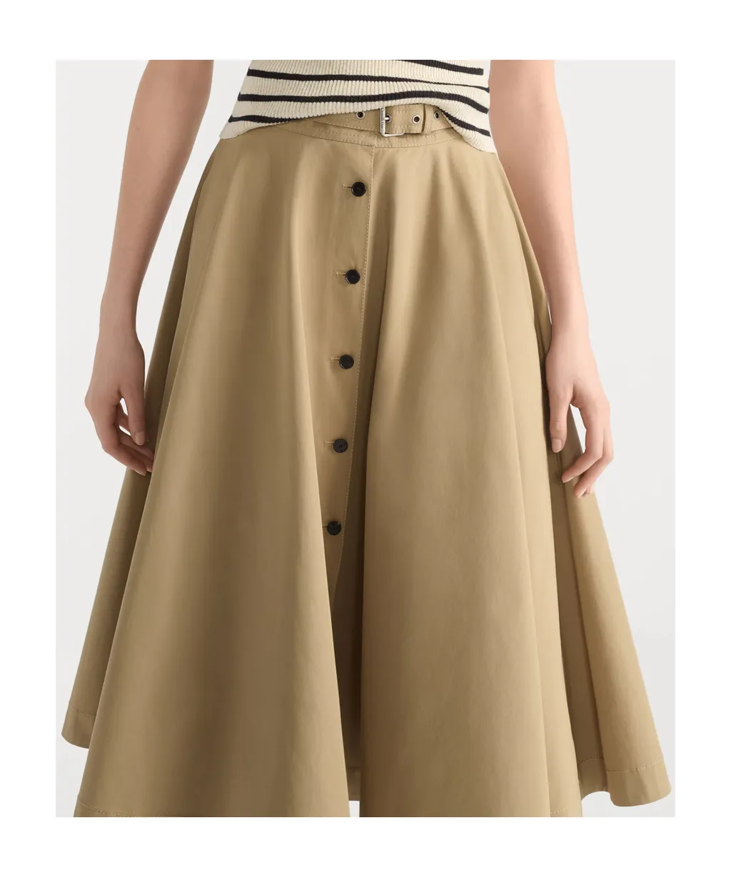 Dioriviera Mid-Length Belted Skirt