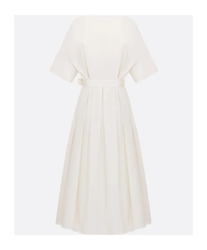 Mid-Length Belted Dress