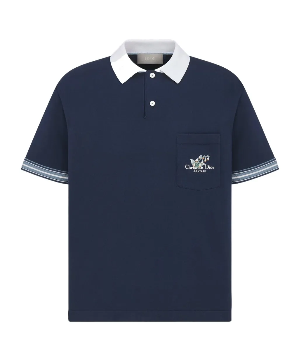 Logo Embroidered Short-Sleeved Polo Shirt