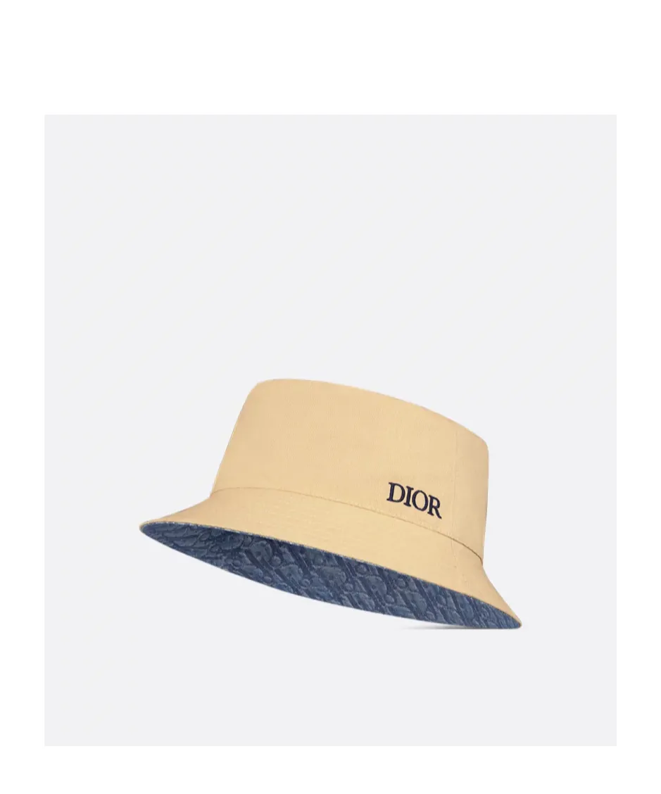 Logo Embroidered Reversible Bucket Hat