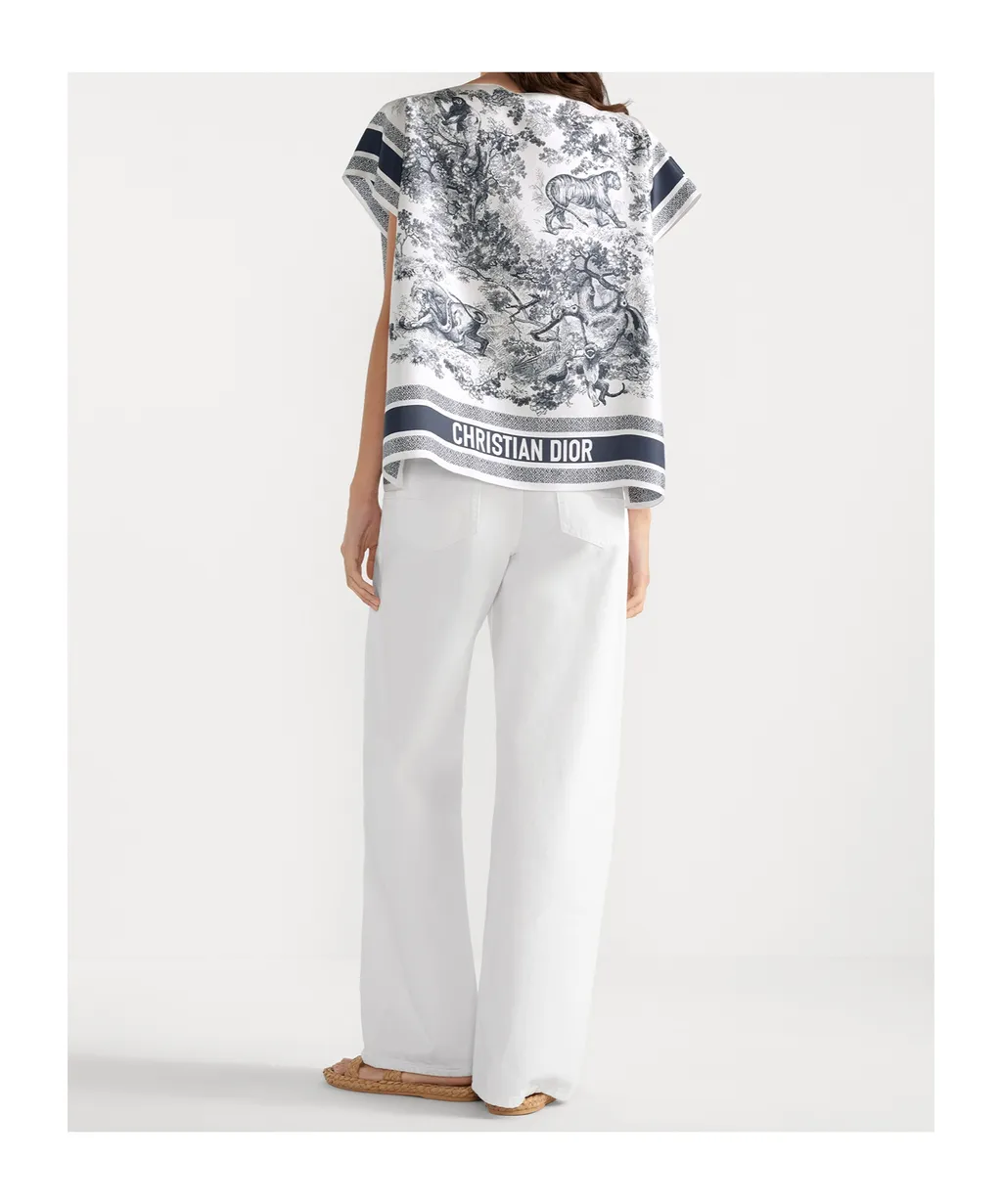 Dioriviera Toile De Jouy Sauvage Silk Top
