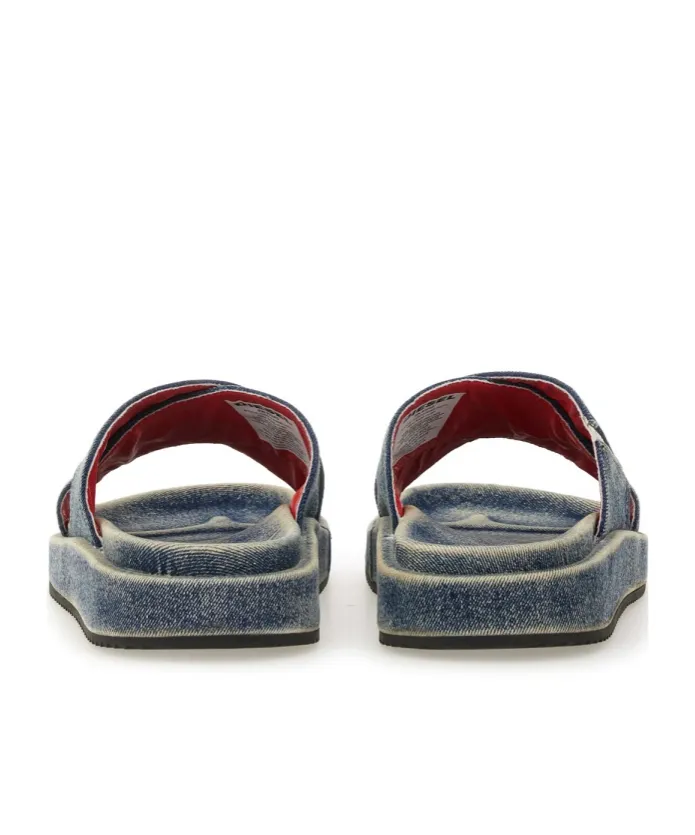 Sa-Slide Cris Cros Denim Slides