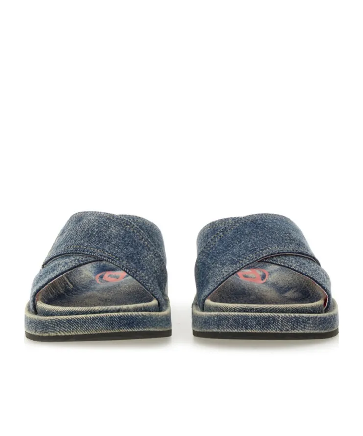 Sa-Slide Cris Cros Denim Slides