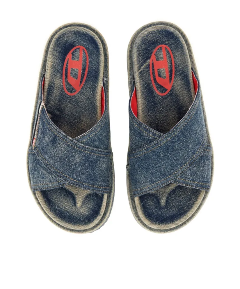 Sa-Slide Cris Cros Denim Slides