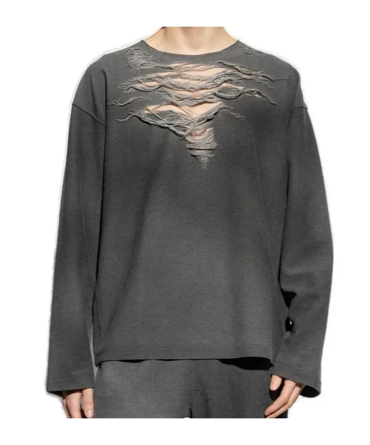 S-Ruben Distressed Sweatshirt