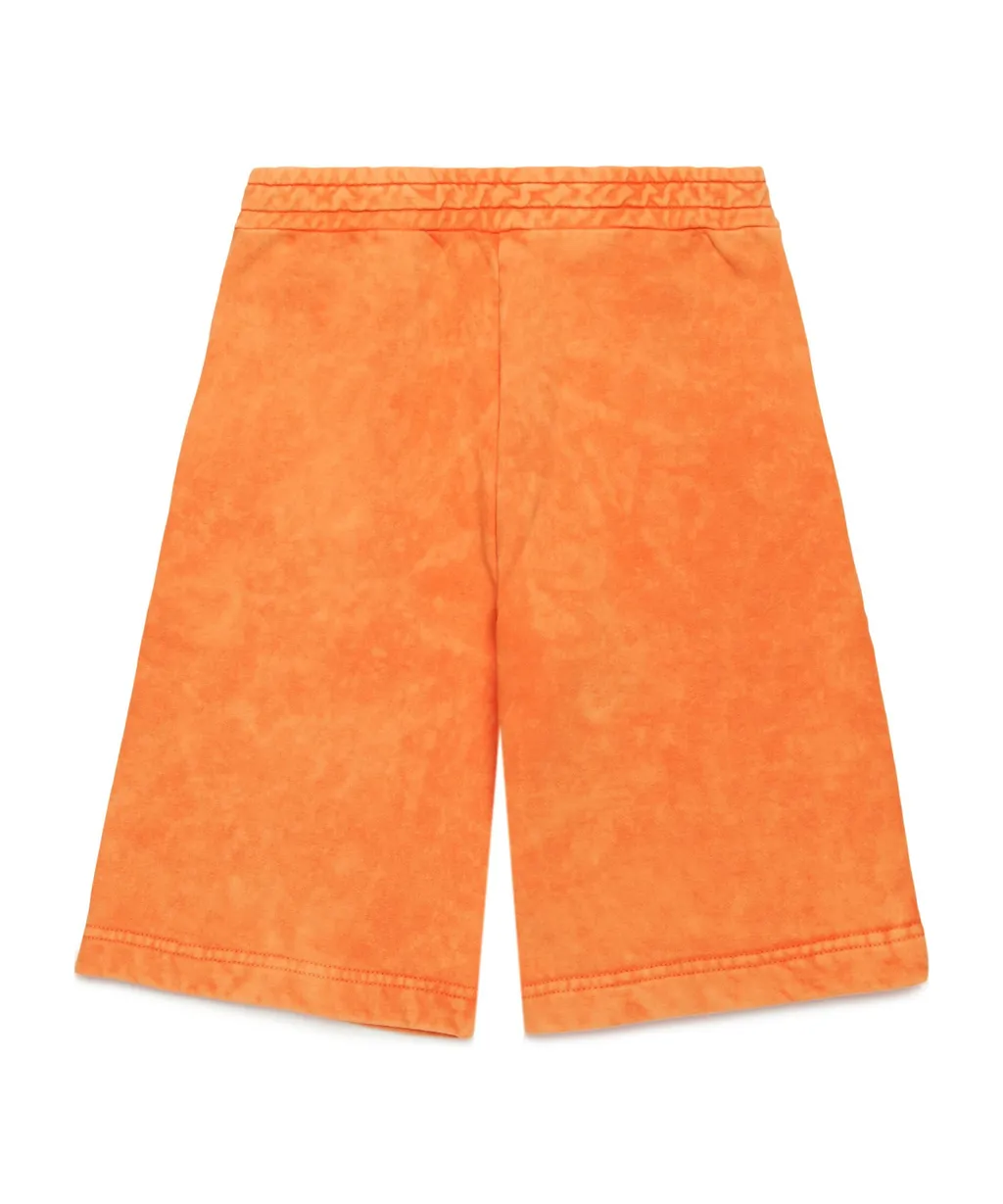 Oval-D Printed Faded Shorts