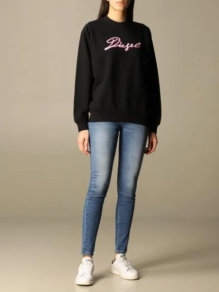 F-Ang-K15 Logo-Print Rib-Trimmed Sweatshirt