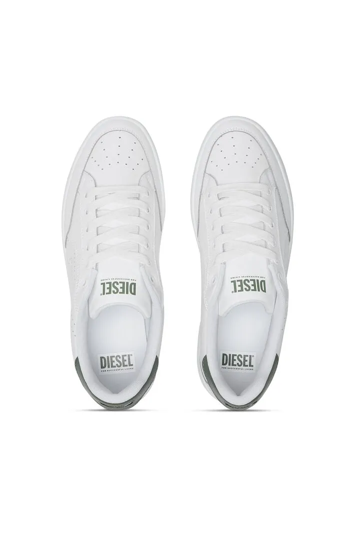 S-Dakota-Leather Sneakers With Perforated Logo